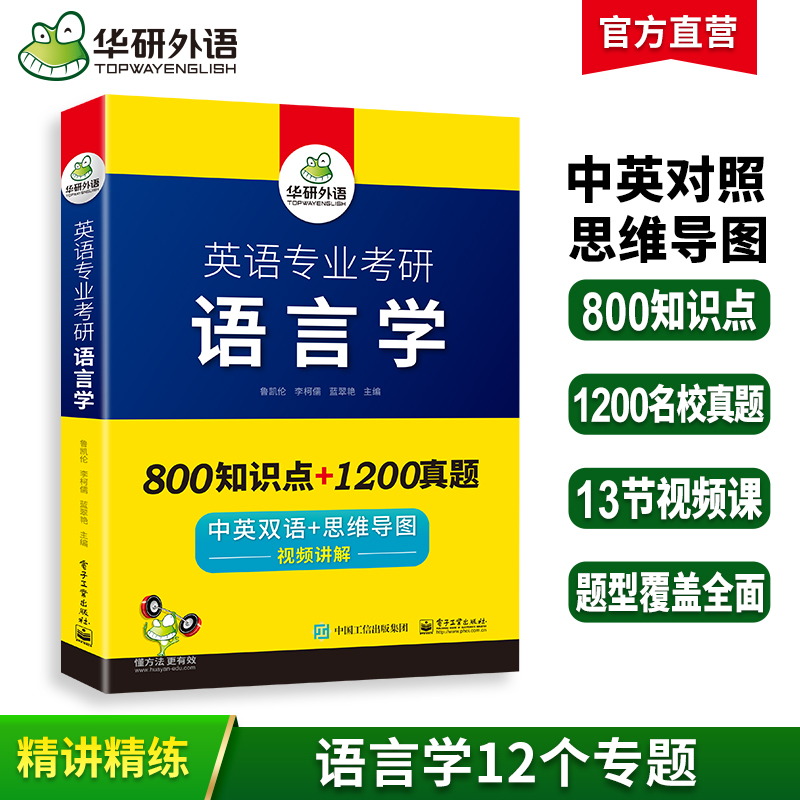 华研外语 英语专业考研语言学 备考2026 中英双语+思维导图 考点梳理 历年真题 视频讲解 可搭英专基础英语+英美文学