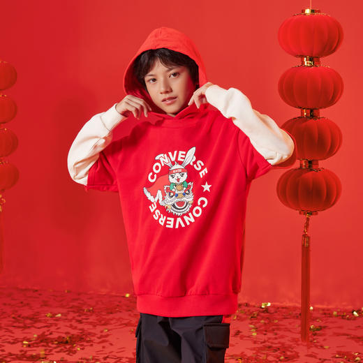 CONVERSE 春 大童 小童 卫衣 CNVN-PO-D693 商品图3