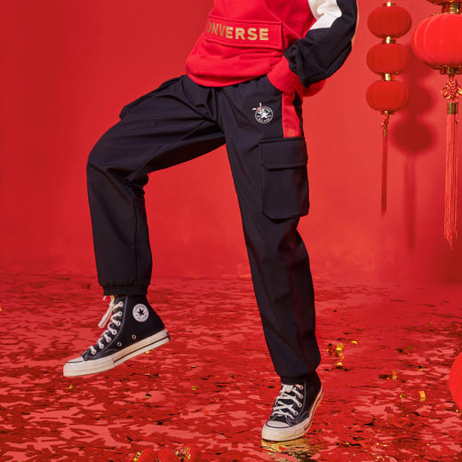 CONVERSE 春 大童 小童 加绒长裤 CNVN-WP-D694 商品图4