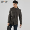 【名盾】LOYOU/朗逸秋冬新款男士衬衫翻领休闲衬衫外套 商品缩略图1