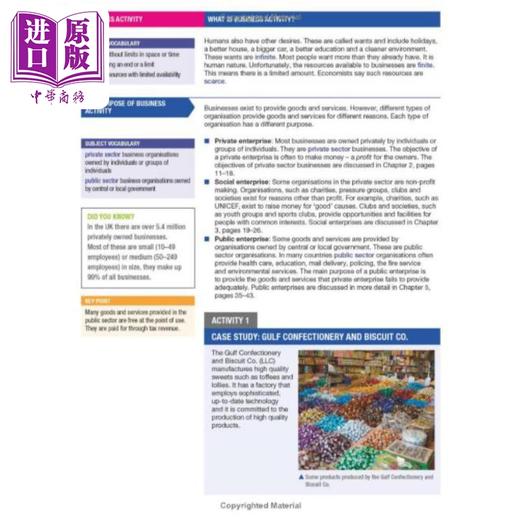 【中商原版】Edexcel International GCSE (9-1) Business Student Book 培生爱德思IGCSE(9-1)商务教材课本 商品图6