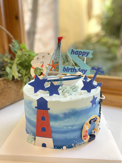 船 一帆风顺奶油蛋糕 下单前请仔细阅读商品详情 商品图1