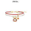 ZEGL设计师本命年系列如意兔子红绳手链女双层手绳人造珍珠手饰品 商品缩略图0