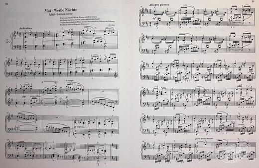 【中商原版】The Seasons op 37bis 进口艺术 柴可夫斯基四季 op37bis 钢琴独奏带指法 商品图4