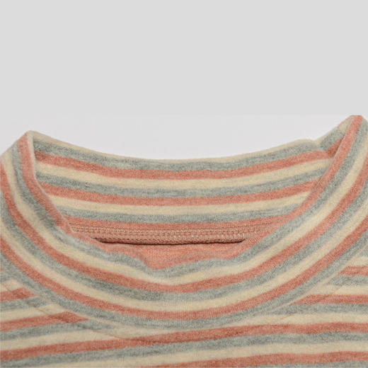 儿童中领条纹保暖套装羊毛蚕丝 男童女童【FB22733】 商品图5