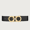 FERRAGAMO 菲拉格慕 男士皮革双面可调式 GANCINI扣饰 腰带 黑色 67 9493 754204 商品缩略图0