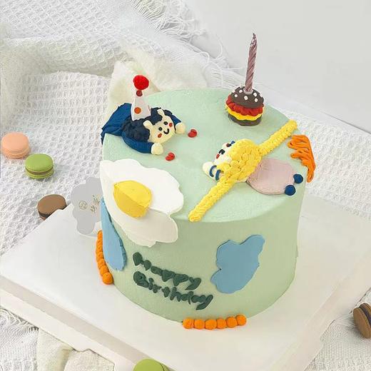 情侣手绘生日蛋糕 | 烤爱 商品图1