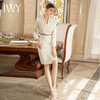 IWY/杏色主持人正装女西装连衣裙高端质感米白色西服裙子工作服职Q824 商品缩略图4