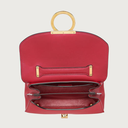 FERRAGAMO 菲拉格慕 女士皮革 GANCINI 手提包 玫红色 21 H493 754377 商品图2