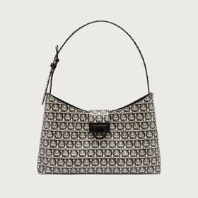 FERRAGAMO 菲拉格慕 女士Trifolio 系列皮革斜挎单肩包 混色 21 1380 748197