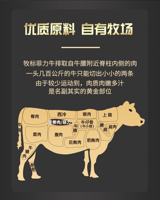 牧标菲力牛排100g片X10 商品图1