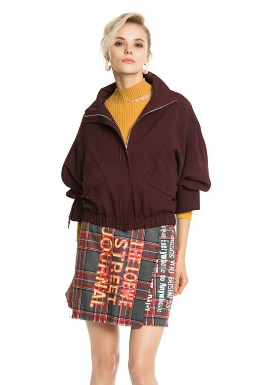 TONGRI曈日 紫红色灯笼袖上衣 3932 商品图0