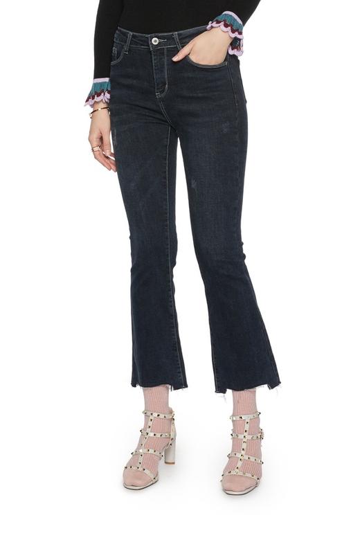 MCCOY 仿旧中腰微喇牛仔裤 6017 商品图0