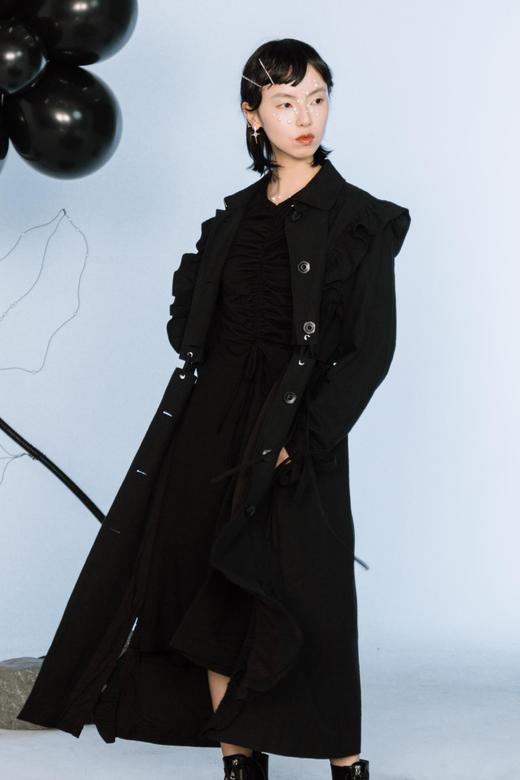 女士梭织风衣 商品图0