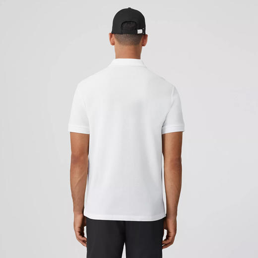 【一】BURBERRY 巴宝莉 男士TB专属标识装饰珠地网眼布棉质 Polo 衫 白色 8055229 A1464 商品图2