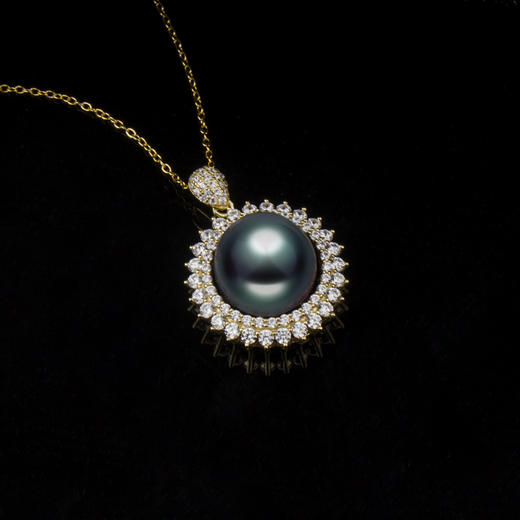 奥利维拉  珍珠套装  大溪地黑珍珠吊坠   心动的感觉  新年来袭 商品图12