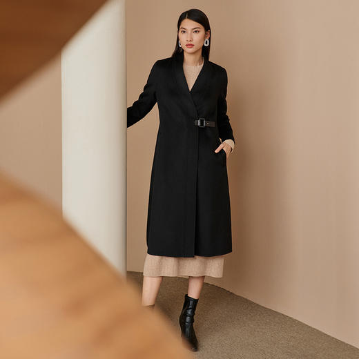 EITIE爱特爱冬季新款时尚气质收腰显瘦大衣女6814522 商品图4
