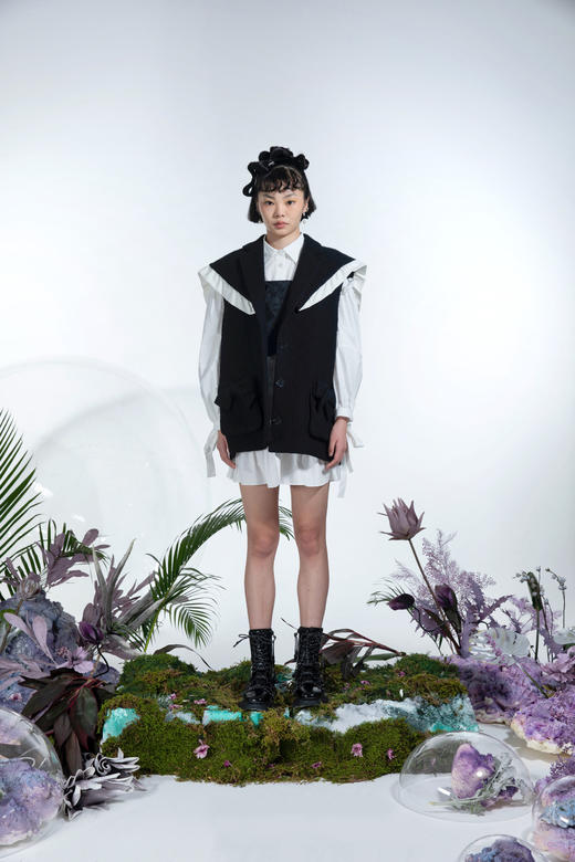 女士梭织马甲 商品图0