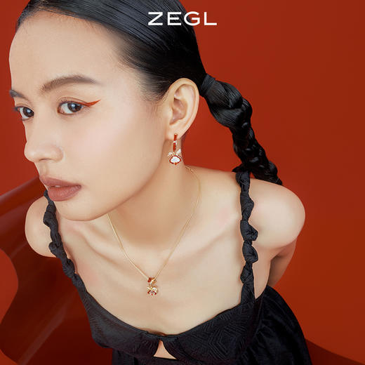 ZEGL设计师本命年系列如意兔子项链女生轻奢小众高级设计感锁骨链 商品图1