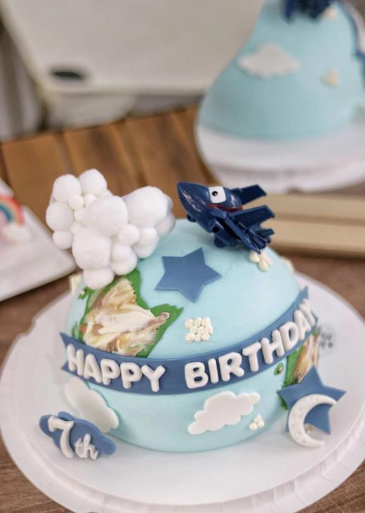 【生日蛋糕】地球飞机款 商品图0