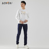 【名盾】LOYOU/朗逸秋冬新品棉T恤白色百搭 商品缩略图2