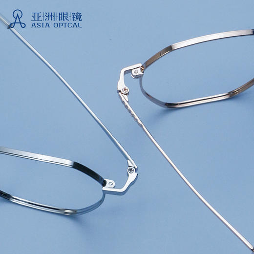 多边形男女金属防蓝光近视眼镜框架可配有度数镜片 商品图4