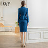 IWY/蓝色西服套装气质女神范高端职业正装蓝色西装外套女小个子职场通勤CS1611 商品缩略图3