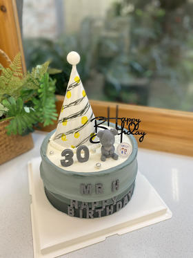 巧克力熊 翻糖帽子 奶油蛋糕 下单前请仔细阅读商品详情