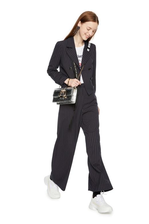 TONGRI曈日 条纹高腰阔腿裤 3905 商品图1