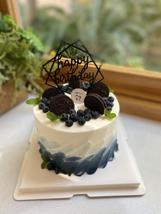 男士水果蓝莓奶油蛋糕 下单前请仔细阅读商品详情 商品图0