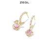 ZEGL设计师本命年系列桃花兔子耳环女小众设计感高级耳钉银针耳饰 商品缩略图3