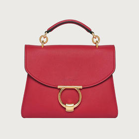 FERRAGAMO 菲拉格慕 女士皮革 GANCINI 手提包 玫红色 21 H493 754377