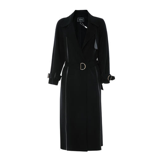 EITIE爱特爱冬季新款气质羊毛长款收腰系带毛呢大衣6814532 商品图5