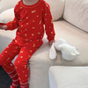 儿童红色内衣新年套装纯棉宝宝兔年12岁中小童本命年秋衣秋裤打底聚 商品缩略图4