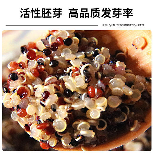 优选藜麦丨 36国权威有机认证 秘鲁进口藜麦 无麸质  可做粥饭 沙拉 450g*盒（买一送一）包邮 商品图3