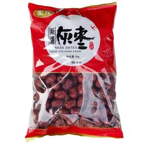 宏光新疆灰枣红枣1000g装若羌灰枣袋装干枣子即食煮粥孕妇煮粥用