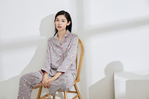 5F Ahpeena爱比娜 纯棉提花家居服套装 商品图1