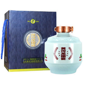 53度芝麻香型黄河龙国瓷 3斤大坛 国标纯粮食固态发酵