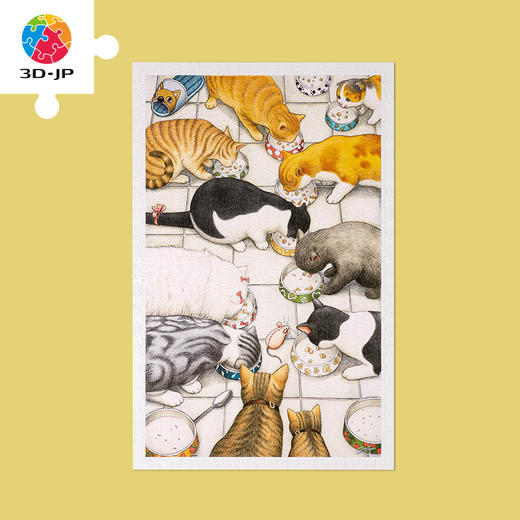 【折扣商品 不退不换】1000片平面拼图塑料拼图 H2864 SMART-猫咪开动 商品图0