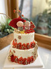 双层寿公寿婆奶油蛋糕 下单前请仔细阅读商品详情 商品缩略图0