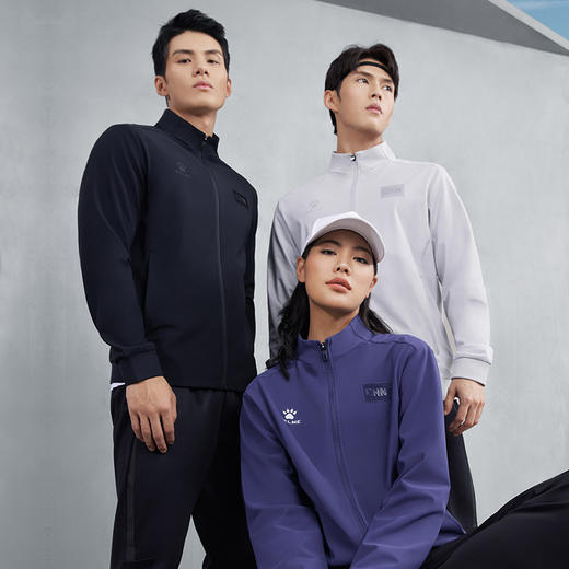 卡尔美针织夹克外套男2022秋冬款立领运动队服定制训练开衫 商品图1