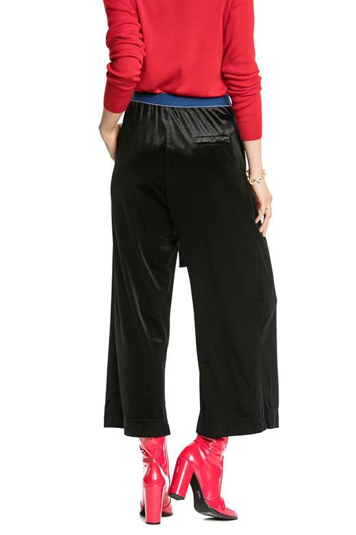 LNNNS 黑色高腰束带阔腿裤 4233 商品图3