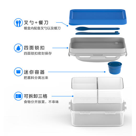 乐扣乐扣便当盒870ml 商品图2