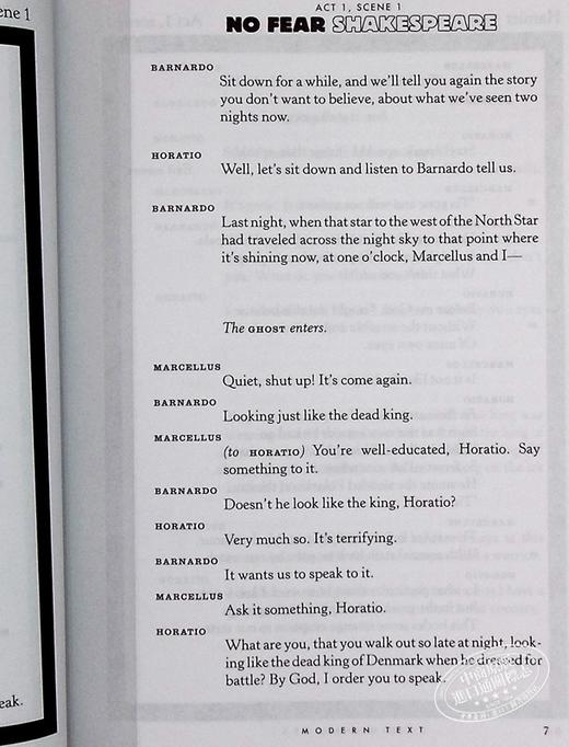 预售 【中商原版】哈姆雷特 英文原版 No Fear Shakespeare：Hamlet 商品图6