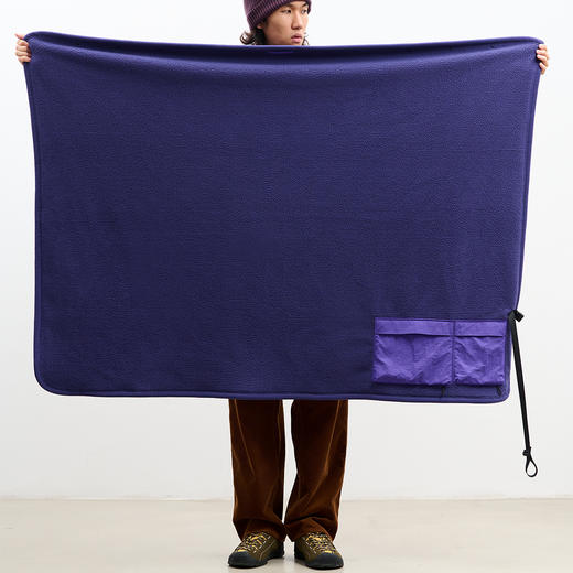 吃茶去chichaqu可收纳户外露营抓绒便携摇粒绒披肩 商品图2