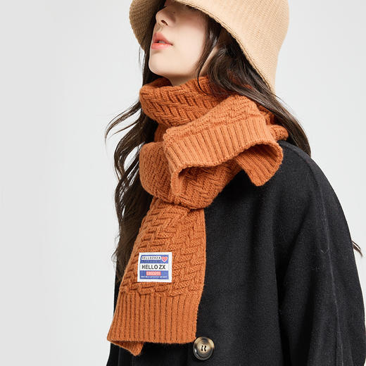 【赠护手霜】秋冬软糯气质围巾女 纯色百搭 保暖加厚围脖 网红ins风 经典永不过时 商品图0