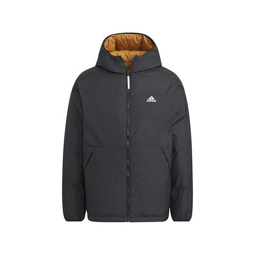阿迪达斯 （adidas） 男装羽绒外套 2022冬季新款 两面穿跑步运动服保暖防风连帽羽绒服 HR5241 商品图1