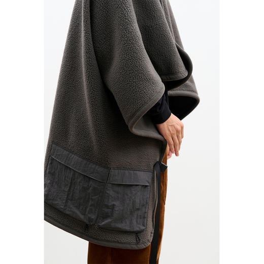 吃茶去chichaqu可收纳户外露营抓绒便携摇粒绒披肩 商品图3