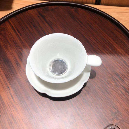 陆宝陶瓷茶具茶滤套组葵口茶滤组--禅风黑/青瓷冰裂茶滤套组 商品图2