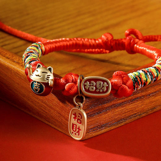 【可爱猫咪宠物招财项圈！两件装！】宠物饰品新品猫咪项圈工编织颈圈挂饰狗狗国风项链幼猫围脖脖圈 商品图2